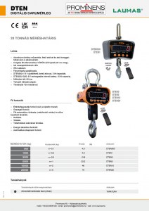 ISDTEN darumérleg 1t/0,2kg